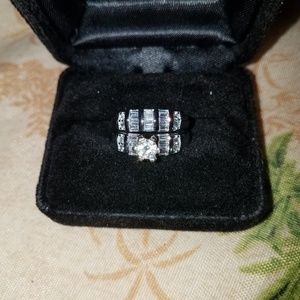 Sterling silver engagement  ring / Promise  Ring